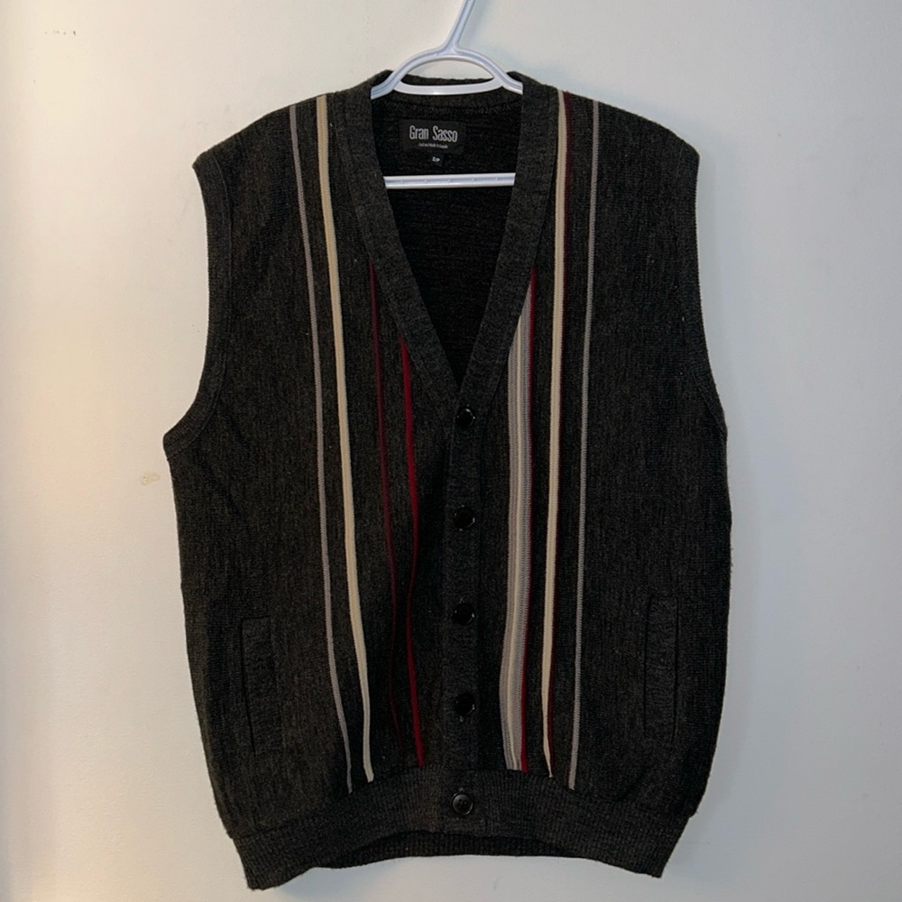 🔥🔥GRAN SASSO Sleeveless cardigan 50% superfine merino wool